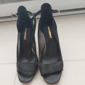 BCBG black high heels